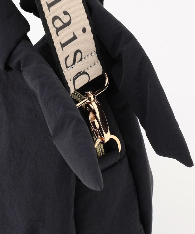 LA BAGAGERIE 【maison vert】 【撥水】リボンフワフワ２WAYトート ブラック