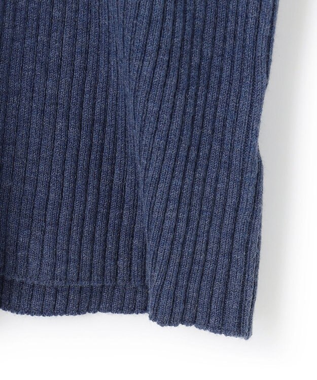 J.PRESS YORK STREET 【WOMEN】リブタートルニット ダルブルー系