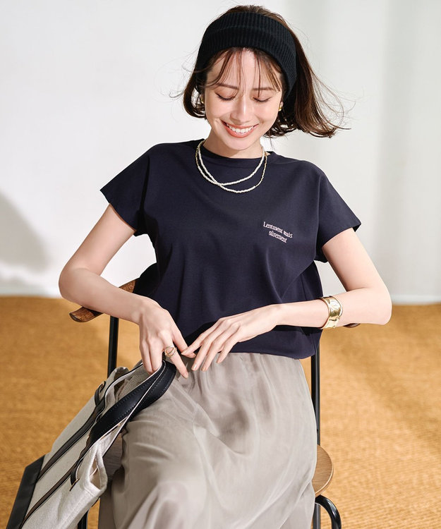 23区 【接触冷感/洗える】フィブリルツイル ギャザー スカート ベージュ系