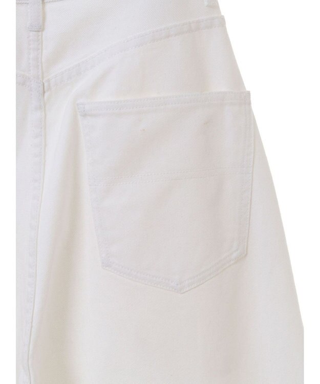 CRAFT STANDARD BOUTIQUE ホワイトデニムハイウエストワイドパンツ White