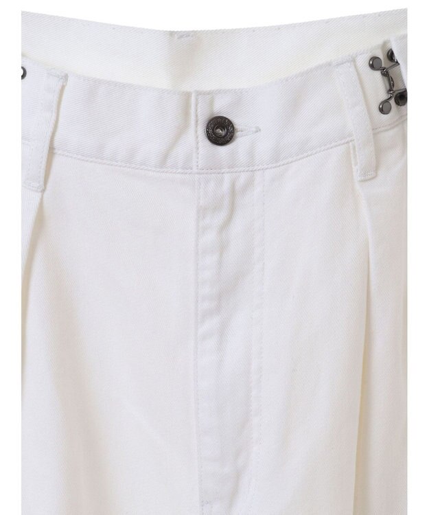 CRAFT STANDARD BOUTIQUE ホワイトデニムハイウエストワイドパンツ White