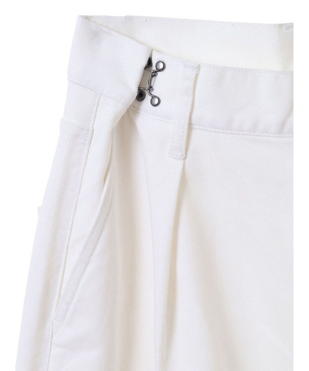 CRAFT STANDARD BOUTIQUE ホワイトデニムハイウエストワイドパンツ White