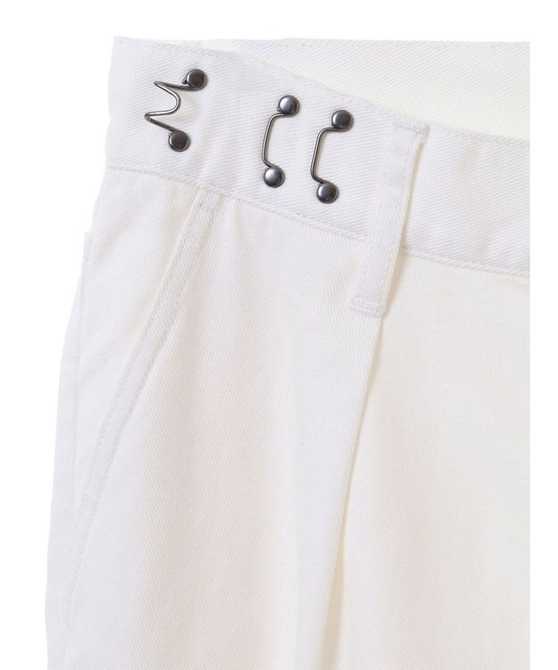 CRAFT STANDARD BOUTIQUE ホワイトデニムハイウエストワイドパンツ White