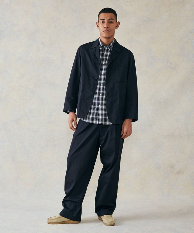 J.PRESS MEN ドビータータンマルチチェックシャツ ネイビー系3