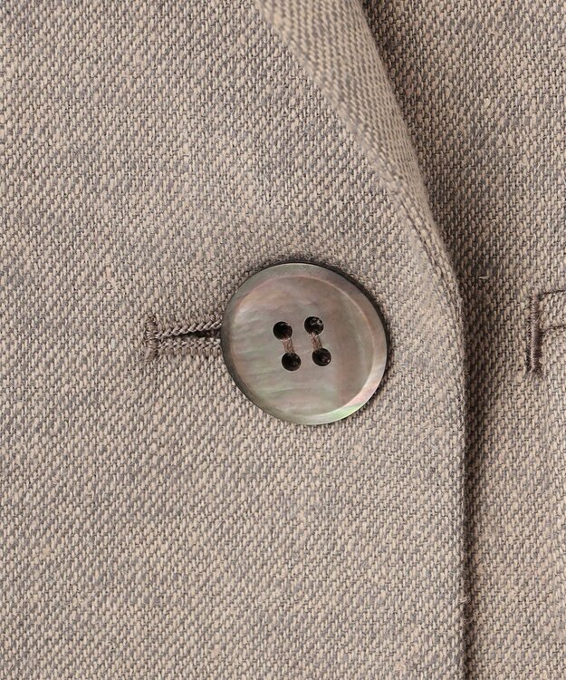 23区 【セットアップ対応】リネン ミックスツイード ジレ ベージュ系