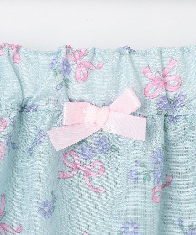 ANY KIDS フラワー×リボン スカパン ミント