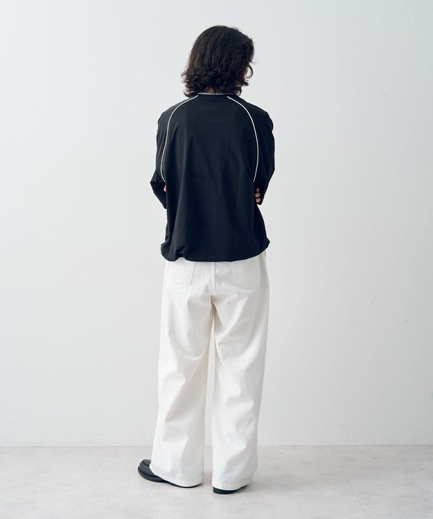 CRAFT STANDARD BOUTIQUE ホワイトデニムハイウエストワイドパンツ White