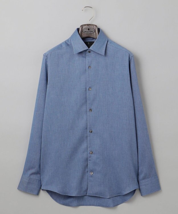 GOTAIRIKU GOLD LABEL/WEB&一部店舗限定【Thomas Mason】コットンカシミヤ フラノシャツ ホワイト系