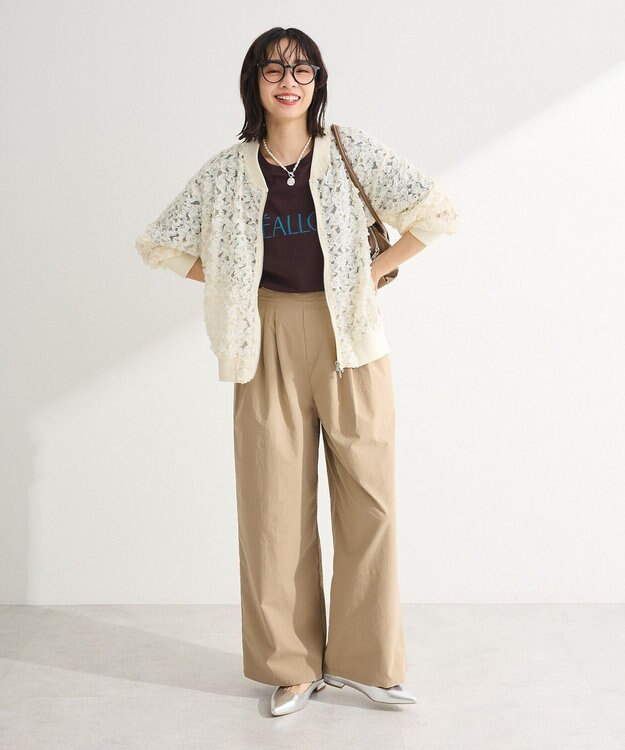 Green Parks スクエアボストンバッグ Brown