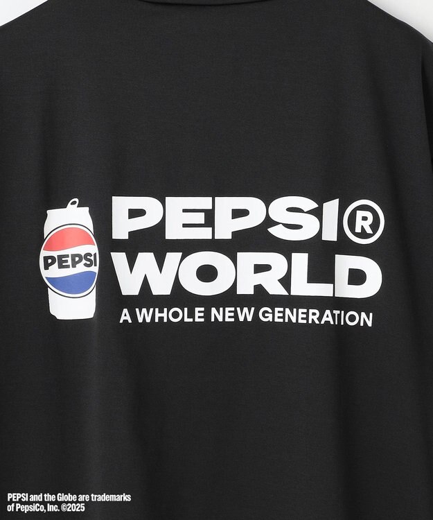 PW CIRCULUS 〈Pepsiコラボ〉【UNISEX】Pepsi World Graphic モックネックT ブラック系