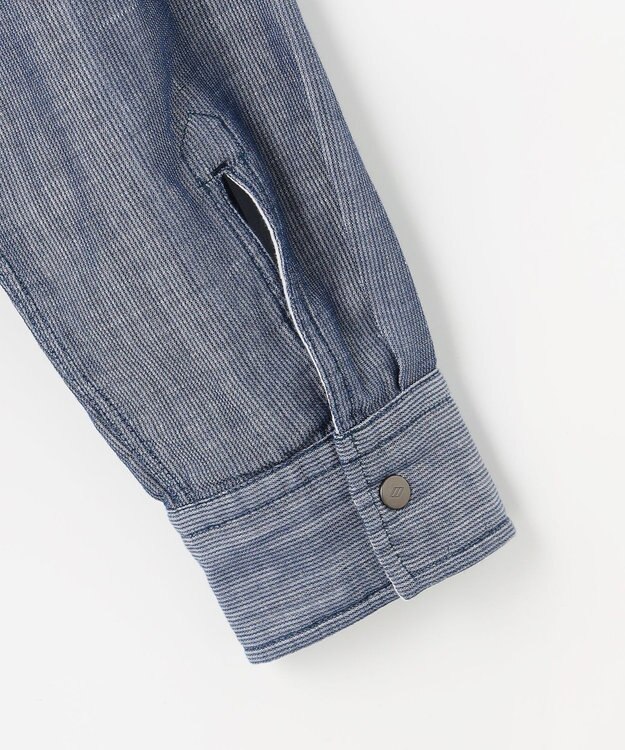 JOSEPH ABBOUD 【キングサイズ・2WAY】 リバーシブルシャツ サックスブルー系