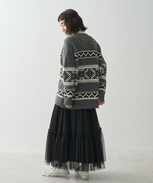 AMERICAN HOLIC ティアードチュールスカート Black