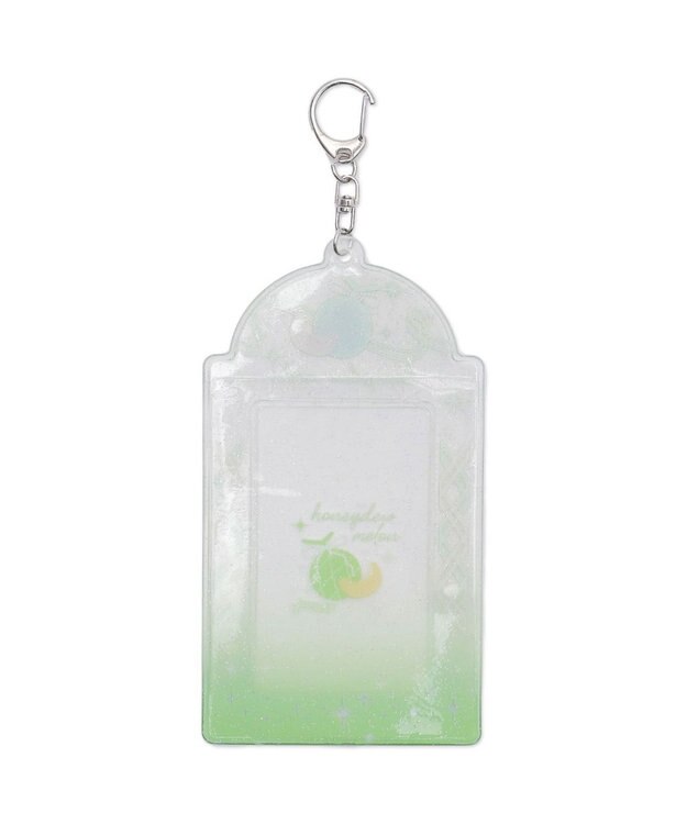 WEGO ラメクリアスイーツカードホルダーキーホルダー グリーン