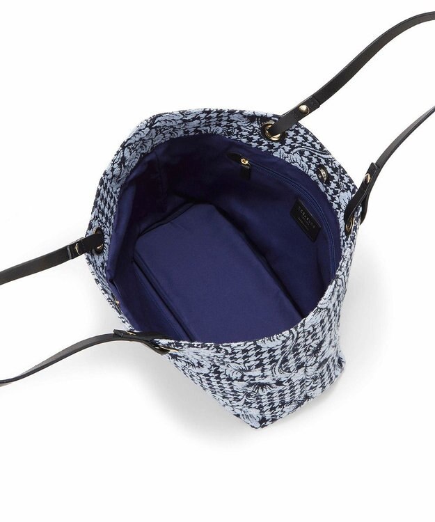 TOPKAPI 【TREASURE TOPKAPI】ジャガード生地 総柄 A4 トートバッグ ブルー