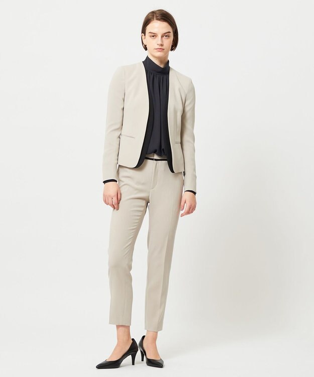 BEIGE， CINDY / ダブルカラージャケット Sand × Black