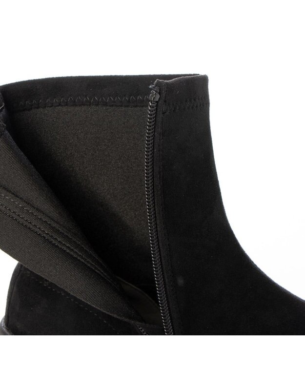 MODE ET JACOMO <noyau>軽量スニーカーショートブーツ ブラックスエード