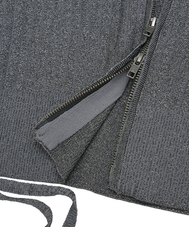 YECCA VECCA ZIPニットビスチェ Silver