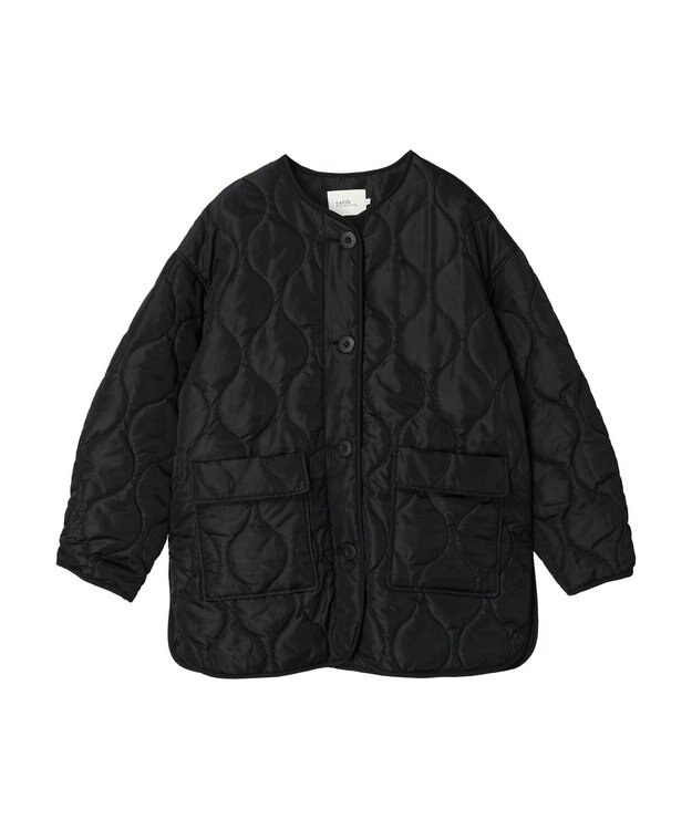 earth music&ecology キルティングハーフブルゾン Black