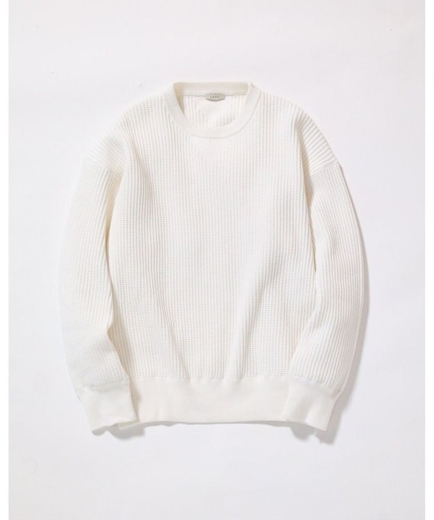 LENO THERMAL KNIT《UNISEX》ワッフルニット WHITE