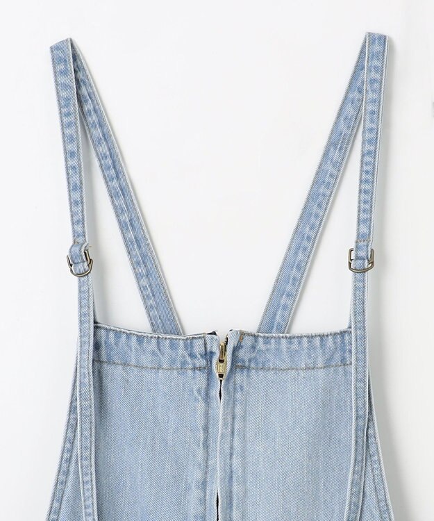 ANY L 【洗濯機可】デニムサロペット フェードインディゴ