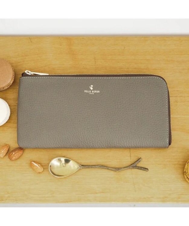 PELLE BORSA L字ファスナー長財布 Reinette Goods レネットグッズ 47184785 トープ