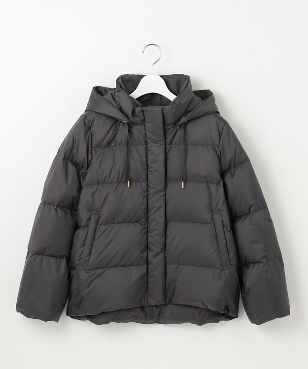 23区 L 【洗える/撥水加工】シレータフタ コンパクト ダウンコート グレー系