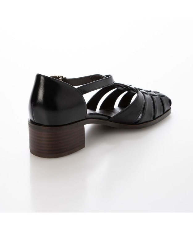 ing <ing>Tストラップグルカシューズ ブラック