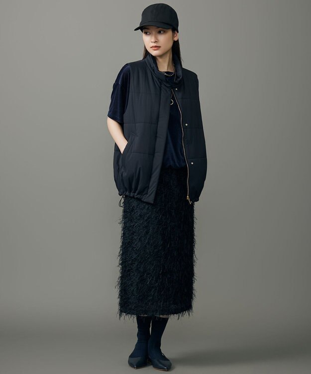 自由区 L 【カタログ掲載】ソフトナイロンリップ ベスト ネイビー