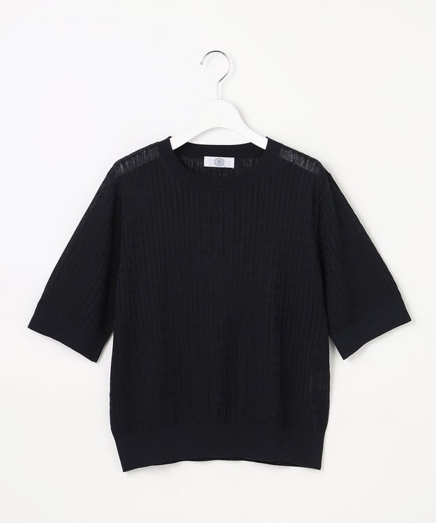 J.PRESS LADIES  Vis/Peスパーク クルーネック プルオーバー ネイビー系