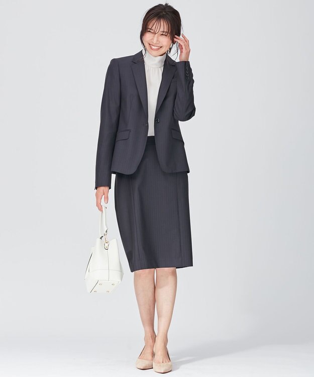 23区 L リボンディテール ギャザー ブラウス ベージュ