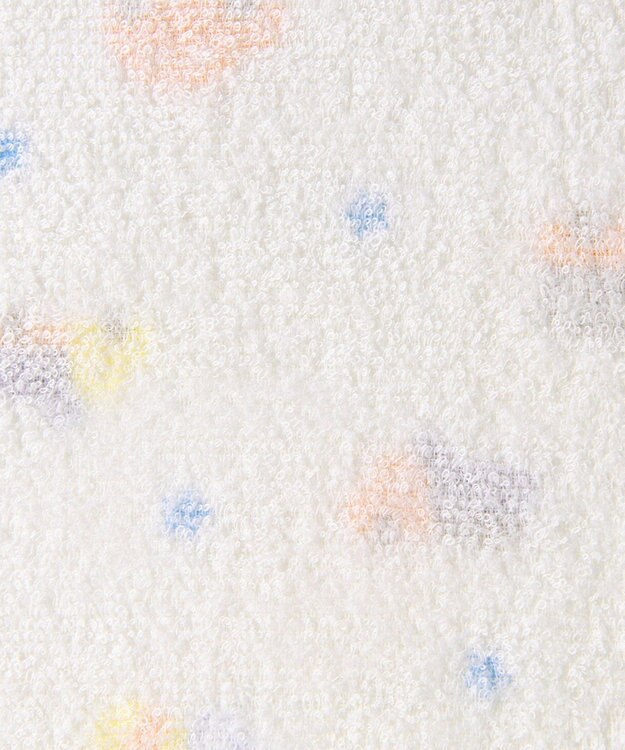 MIKI HOUSE HOT BISCUITS ガーゼバスタオル 白×ブルー