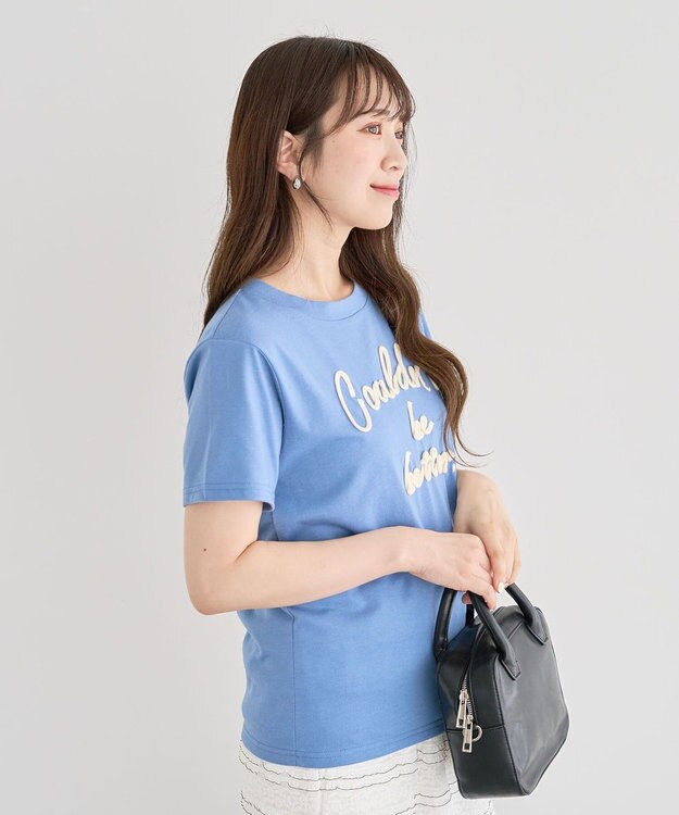 Green Parks ・ｓｗｉｎｇ　ｂｙ　コード刺繍ロゴＴＥＥ Blue