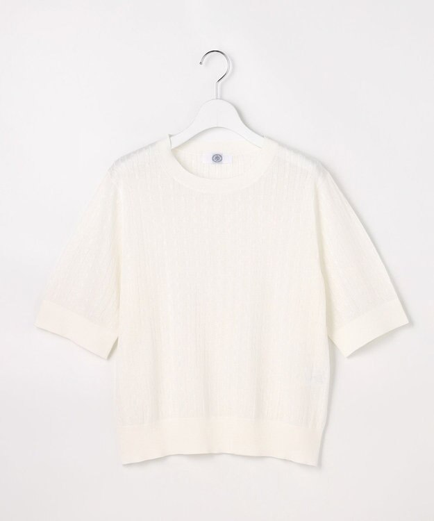 J.PRESS LADIES  Vis/Peスパーク クルーネック プルオーバー オフホワイト系