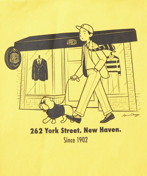 J.PRESS MEN 【AaronChang】【UNISEX】トートバッグ イエロー系