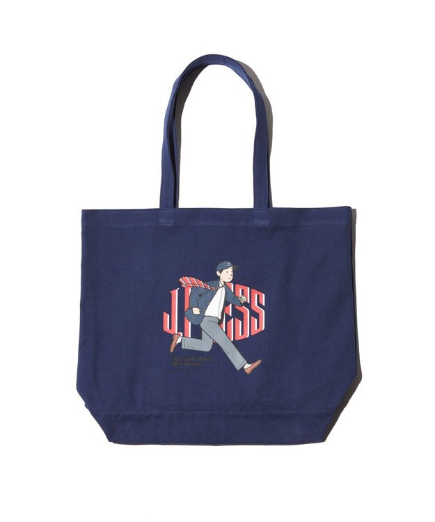 J.PRESS MEN 【AaronChang】【UNISEX】トートバッグ ネイビー系