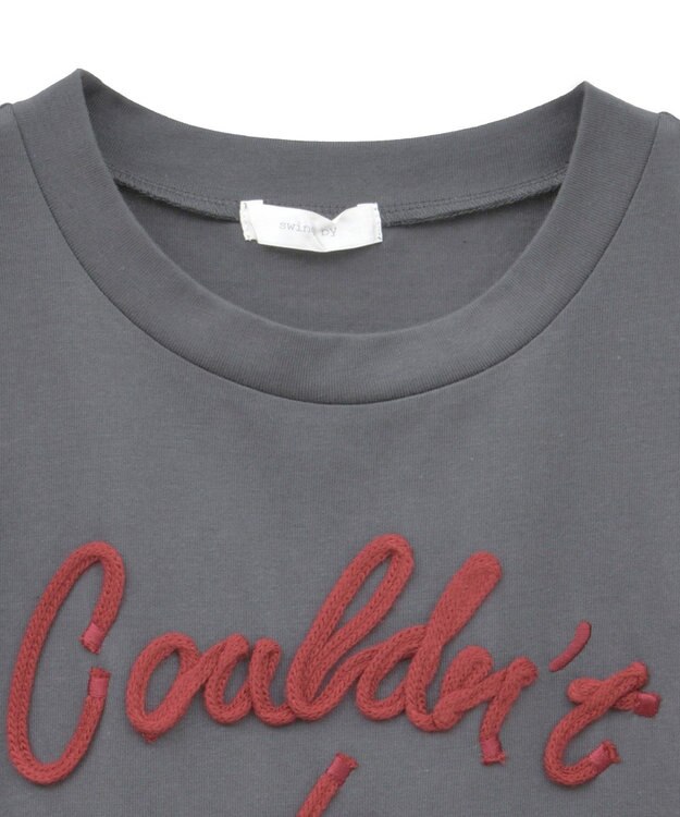 Green Parks ・ｓｗｉｎｇ　ｂｙ　コード刺繍ロゴＴＥＥ Charcoal Gray