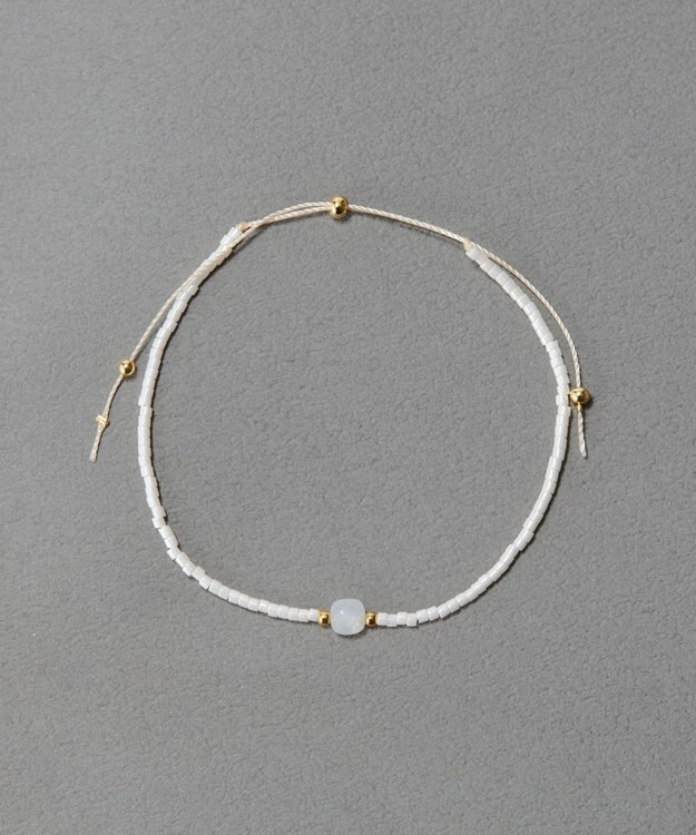 Phoebe ストーンコードブレスレット　ホワイト/天然石 ホワイト