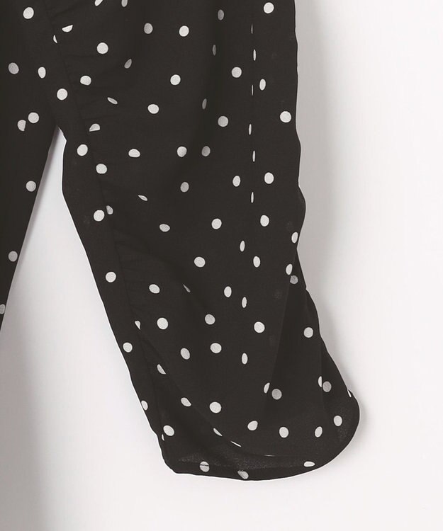 組曲 ドットジョーゼットプリント ブラウス ブラック系5