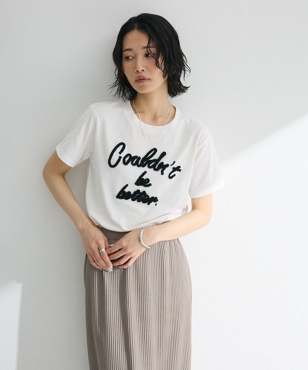 Green Parks ・ｓｗｉｎｇ　ｂｙ　コード刺繍ロゴＴＥＥ Off White