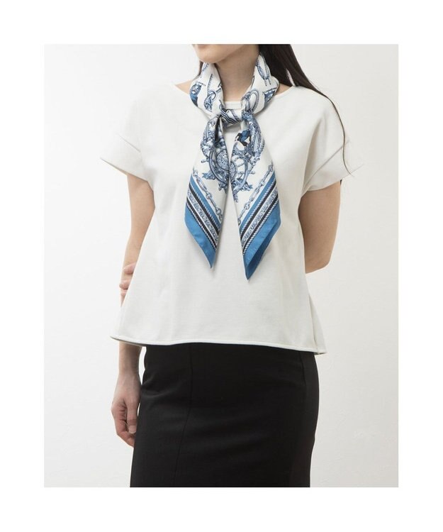 UNBILLION カカトゥ kakatoo / ロープアンカーシルクスカーフ ブルー