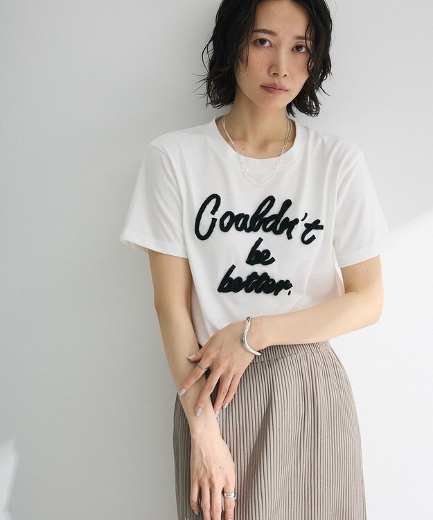 Green Parks ・ｓｗｉｎｇ　ｂｙ　コード刺繍ロゴＴＥＥ Off White