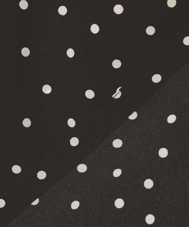 組曲 ドットジョーゼットプリント ブラウス ブラック系5