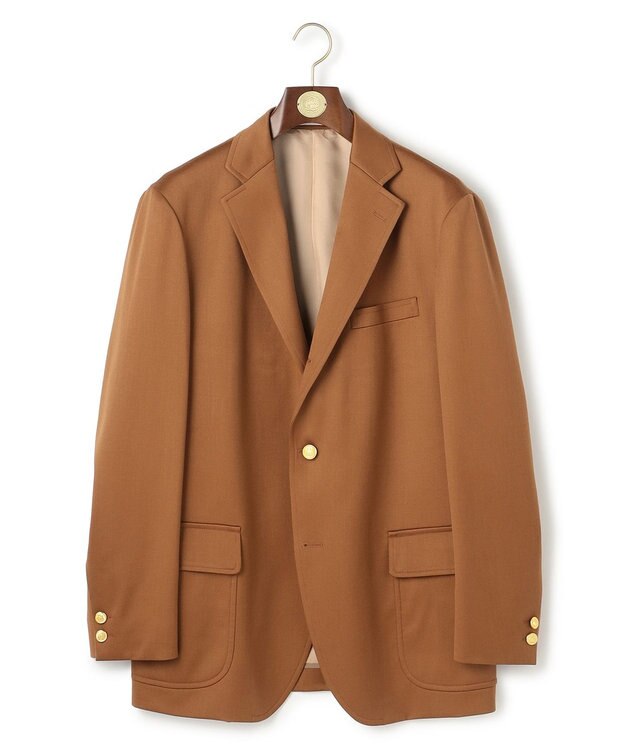 J.PRESS MEN 【J.PRESS ORIGINALS】Wool Satin Stretch 3B Blazer / Made in Japan / New Authentic-Fit キャメル系