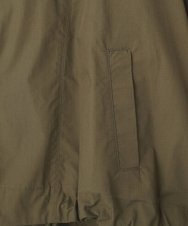 YECCA VECCA ボリュームギャザーデザインZIPブルゾン Khaki