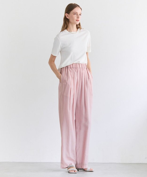 BEIGE， SERAPHIN / ライトシアー イージーワイドパンツ Nude