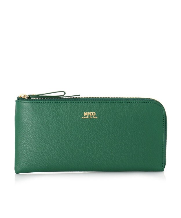 IBIZA MUNDO　牛革　L字ファスナー長財布 緑