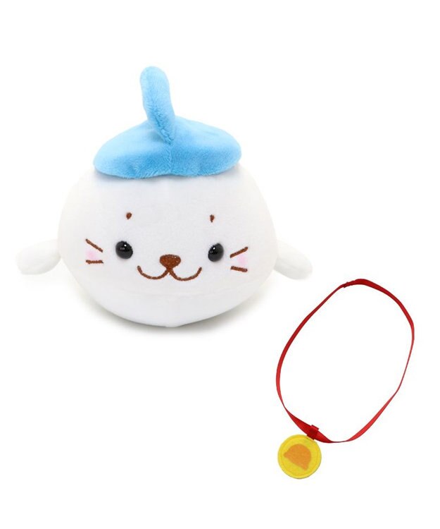 Mother garden しろたん カーリングマスコット 青色 22cm小さい ぬいぐるみ マスコット カーリング あざらし アザラシ かわいい キャラクター プレゼント ギフト マザーガーデン 青