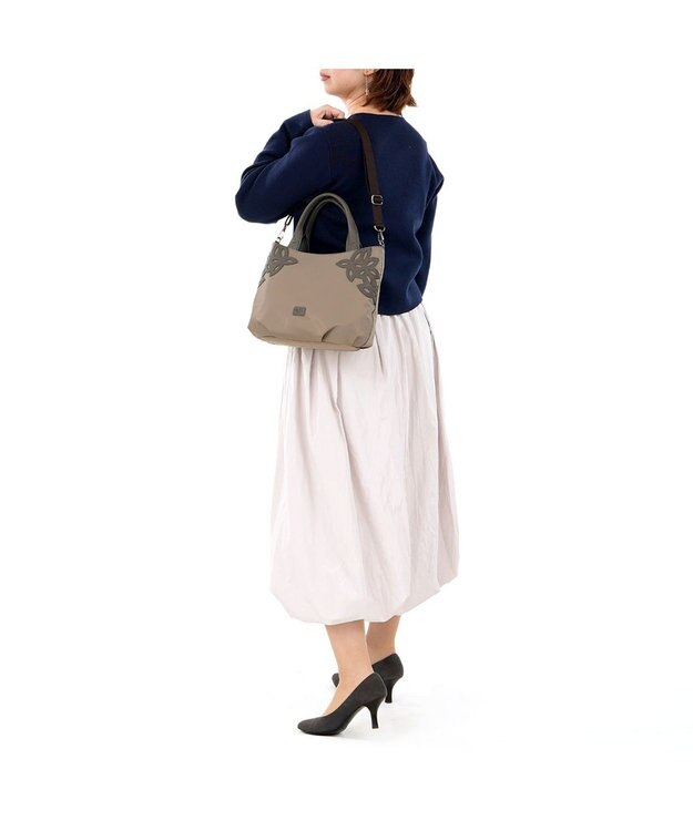 IBIZA ディアリオ　ナイロン　2WAYバッグ ベージュ