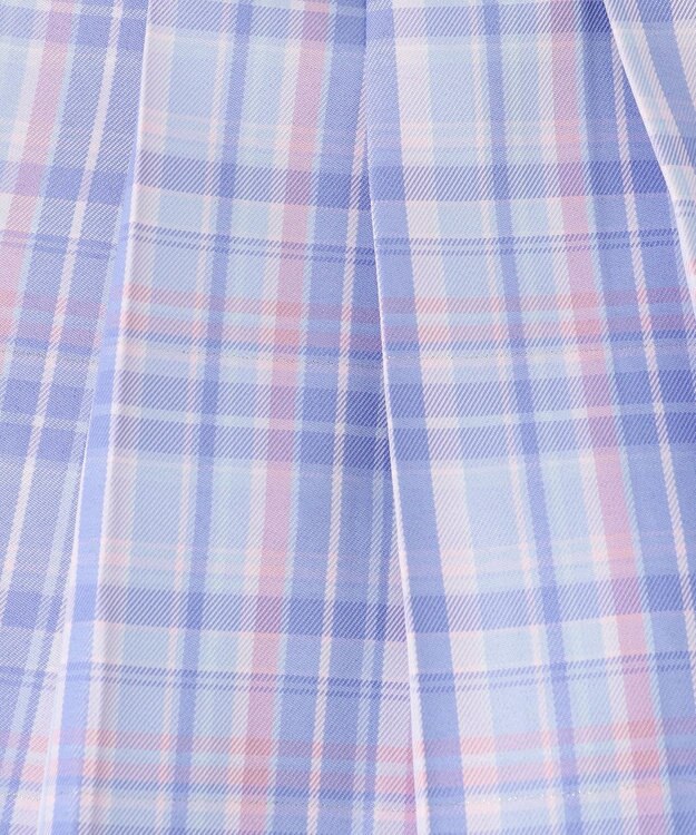 ANY KIDS チェックプリーツスカパン サックスブルー