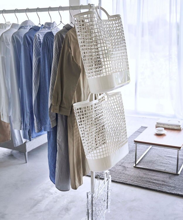 折り畳み室内物干し タワー ホワイト / tower | ファッション 折り畳み室内物干し タワー ホワイト / tower | ファッション